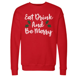 Christmas Eat Drink And Be Merry WHT (ONLINE ORDER ONLY)