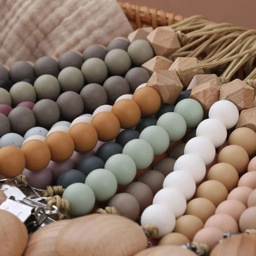 Teething Beads Pacifier Clip (ONLINE ORDER ONLY)