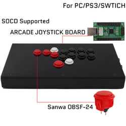RAC-J803B All Button Leverless Arcade Game Controller for PC/PS/XBOX/SWITCH (Online Only)