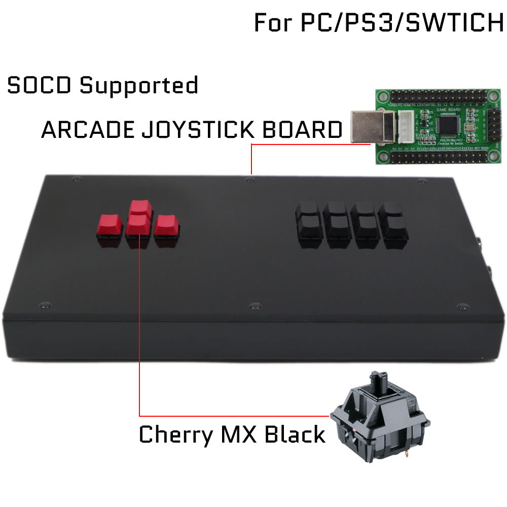 RAC-J800KK Mechanical Keyboard Arcade Game Controller for PC/PS/XBOX/SWITCH (Online Only)
