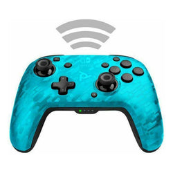 PDP Gaming Faceoff Wireless Deluxe Controller: Neon Blue Camo - Nintendo Switch (Online Order Only)