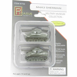 PEG0750 M4A3 1/144 Scale Sherman Tank Miniature Pegasus (ONLINE ORDER ONLY)