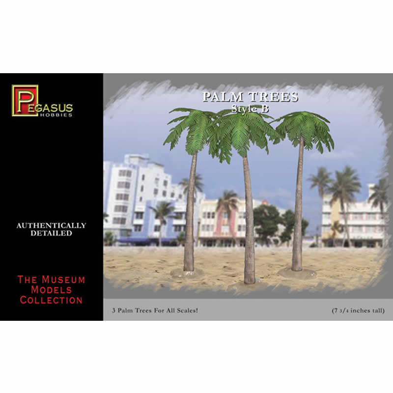 PEG6502 Palm Trees Large Style B Miniature Terrain Pegasus Hobbies (ONLINE ORDER ONLY)