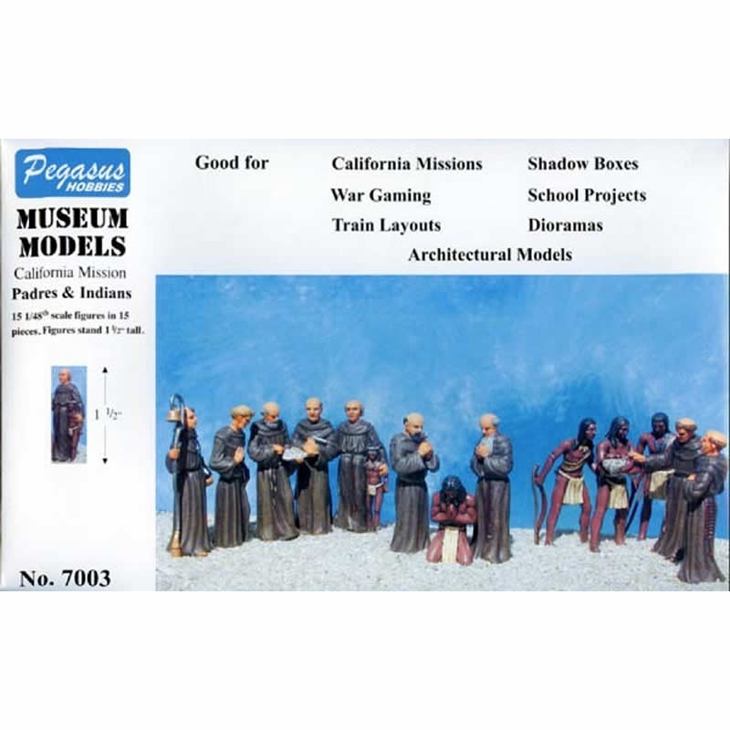 PEG7003 California Mission Padres and Indians 1/48 Scale Plastic Model Kit (ONLINE ORDER ONLY)