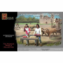 PEG7005 California Mission Indians Set 2 1/48 Scale Plastic Model Kit  Pegasus (ONLINE ORDER ONLY)