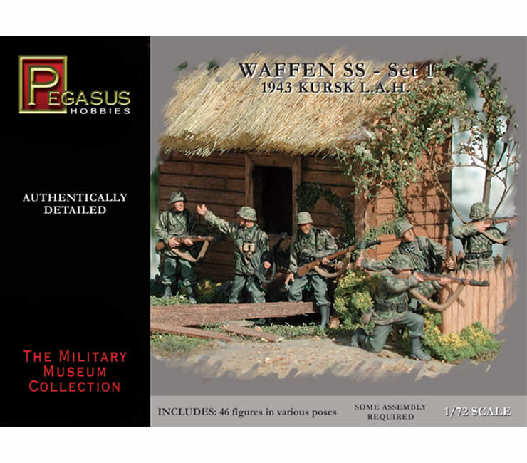 PEG7201 German Waffen SS Set 1 1/72 Scale Plastic Kit  Pegasus Hobbies (ONLINE ORDER ONLY)