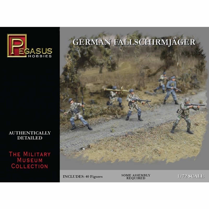 PEG7224 WWII German Fallschirmjaeger 1/72 Scale Plastic Model Kit Pegasus (ONLINE ORDER ONLY)