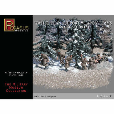 PEG7274 WW2 Russian Support Weapon Teams In Greatcoats 1/72 Scale Plastic Kit (ONLINE ORDER ONLY)