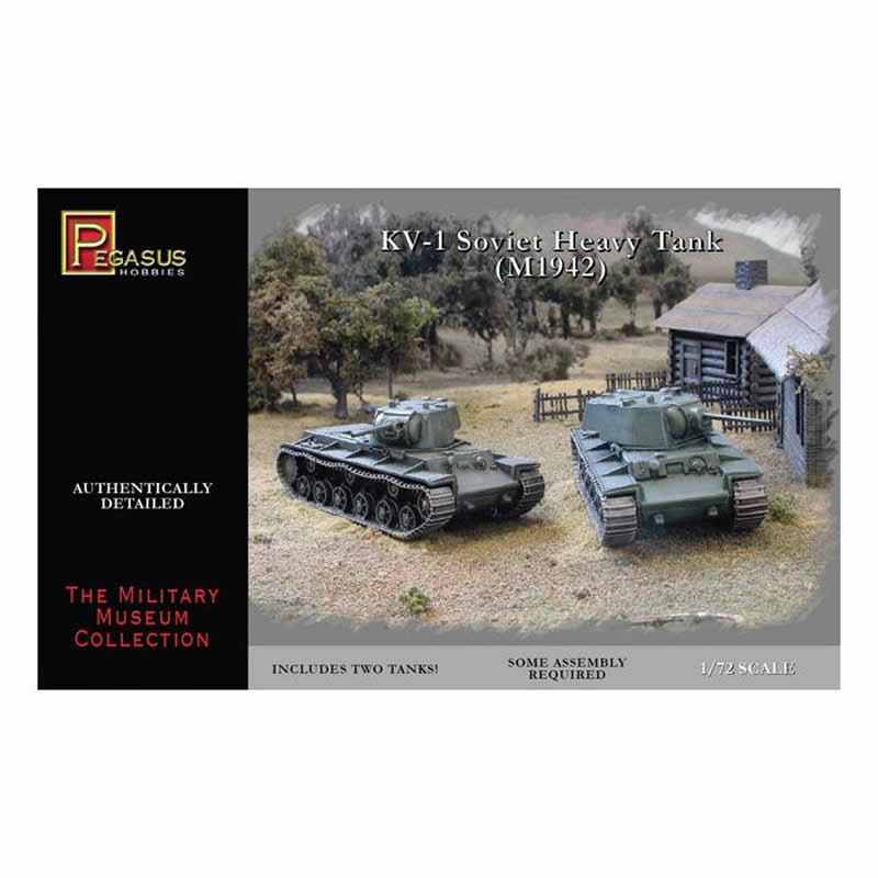 PEG7666 KV-1 Soviet Heavy Tanks 1/72 Scale Plastic Model Kit Pegasus (ONLINE ORDER ONLY)