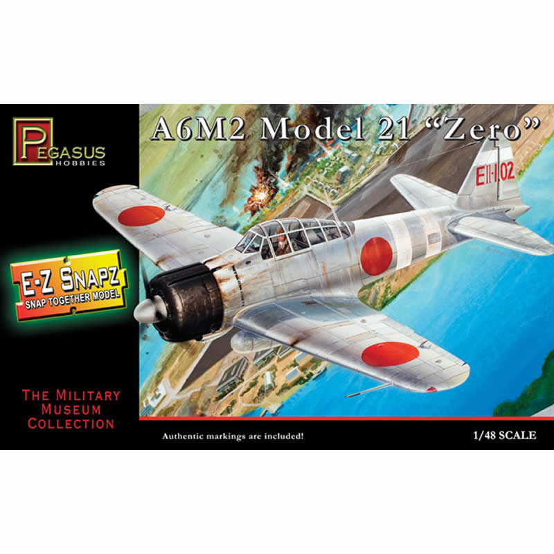 PEG8409 Zero A6M2 Model 21 1/48 Scale Plastic Model Kit Pegasus Hobbies (ONLINE ORDER ONLY)