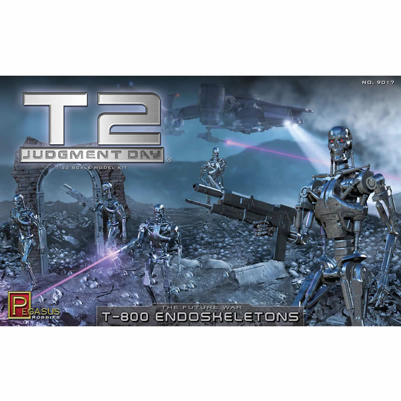 PEG9017 Terminator 2 T800 Endoskeletons 1/32 Scale Plastic Model Kit Pegesus (ONLINE ORDER ONLY)