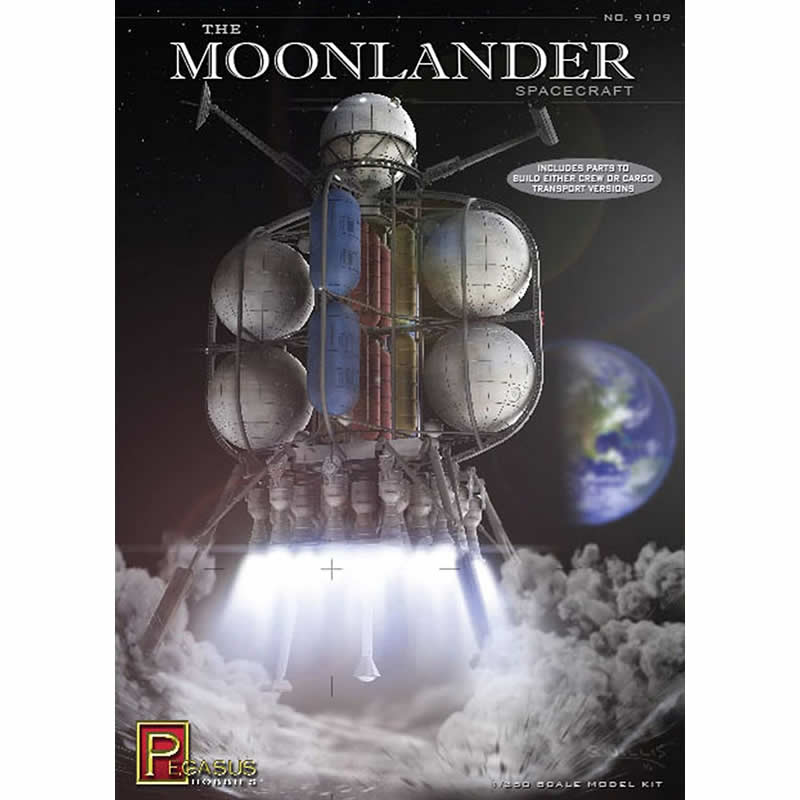 PEG9109 Moonlander Spacecraft 1/350 Plastic Model Kit Pegasus Hobbies (ONLINE ORDER ONLY)
