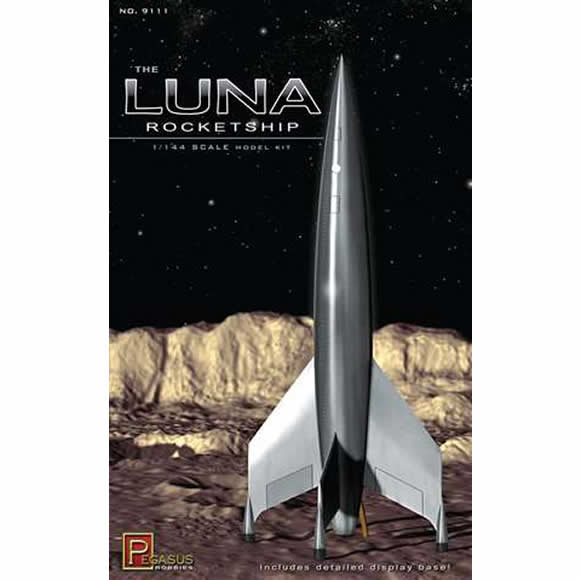 PEG9111 Luna Rocketship 1/144 Scale Plastic Model Kit Pegasus Hobbies (ONLINE ORDER ONLY)