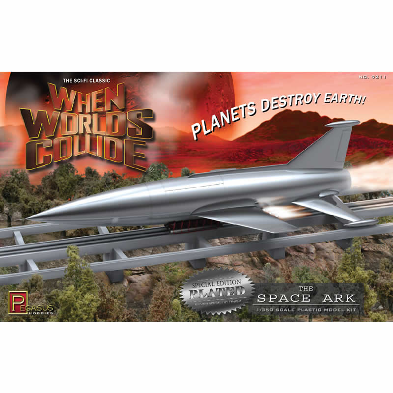 PEG9211 Space Ark When Worlds Collide 1/350 Scale Silver Finish Plastic (ONLINE ORDER ONLY)