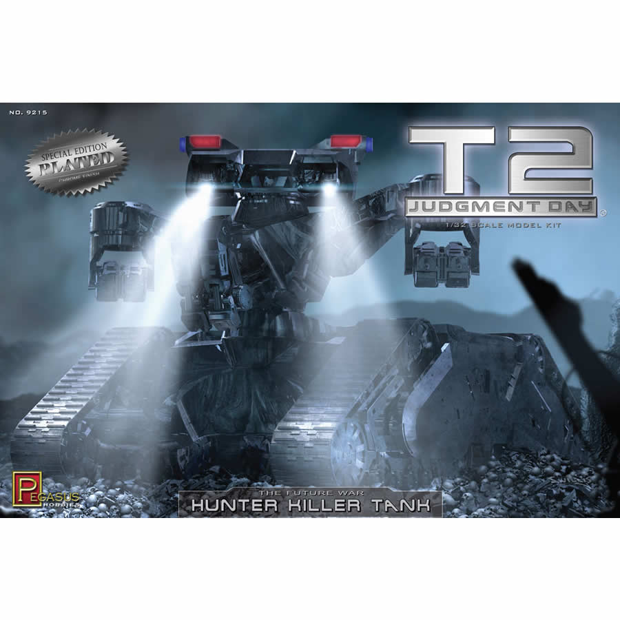 PEG9215 T2 Hunter Killer Tank Chrome Finish 1/32 Scale Platic Model Kit Pegasus (ONLINE ORDER ONLY)