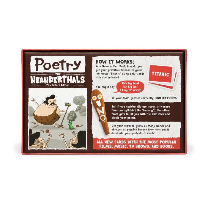 Poetry for Neanderthals Pop Culture Edition (ONLINE ORDER ONLY)