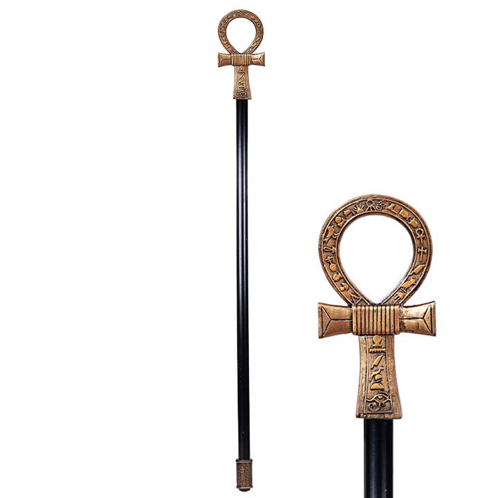 Egyptian Ankh Decorative Walking Cane (ONLINE ORDER ONLY)