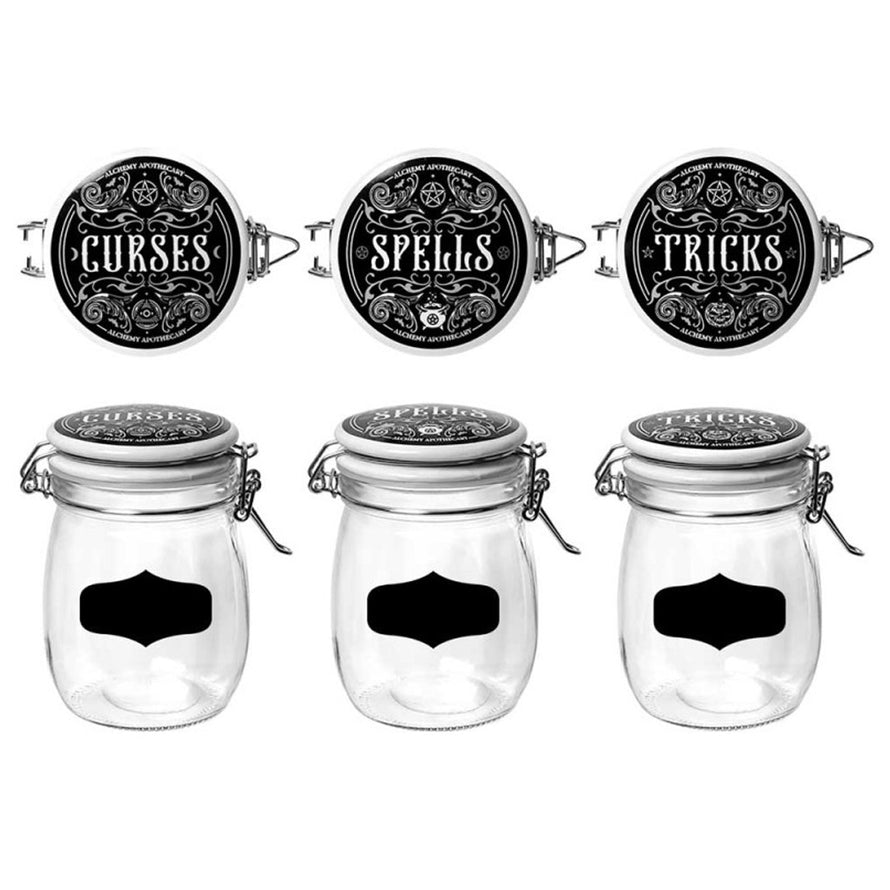 Curses, Tricks & Spells Jar Set (3) (ONLINE ORDER ONLY)