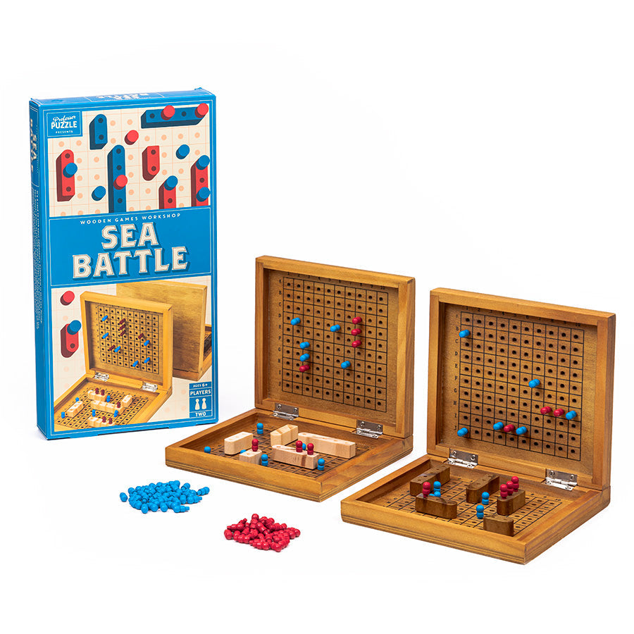 Professor Puzzle: Wooden Games Workshop - Sea Battle (ONLINE ORDER ONLY)