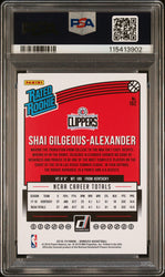 Graded 2018 Panini Donruss Shai Gilgeous-Alexander #162 Rookie RC Basketball Card PSA 7 Near Mint (ONLINE ORDER ONLY)