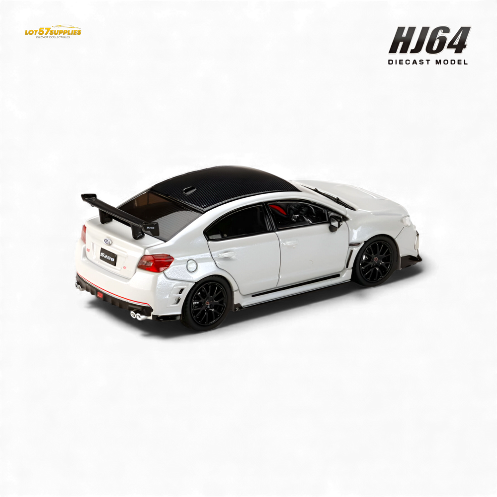 (Pre-Order) Hobby Japan Subaru S208 NBR Challenge Package - Crystal White Pearl 1:64 (ONLINE ORDER ONLY)