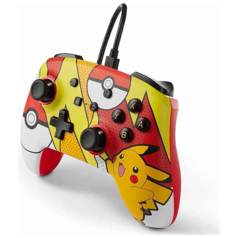 PowerA Enhanced Wired Controller for Nintendo Switch- Pikachu Pop Art (Online Order Only)