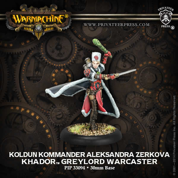 PIP33094 Khador Aleksandra Zerkova Warcaster Khador (ONLINE ORDER ONLY)