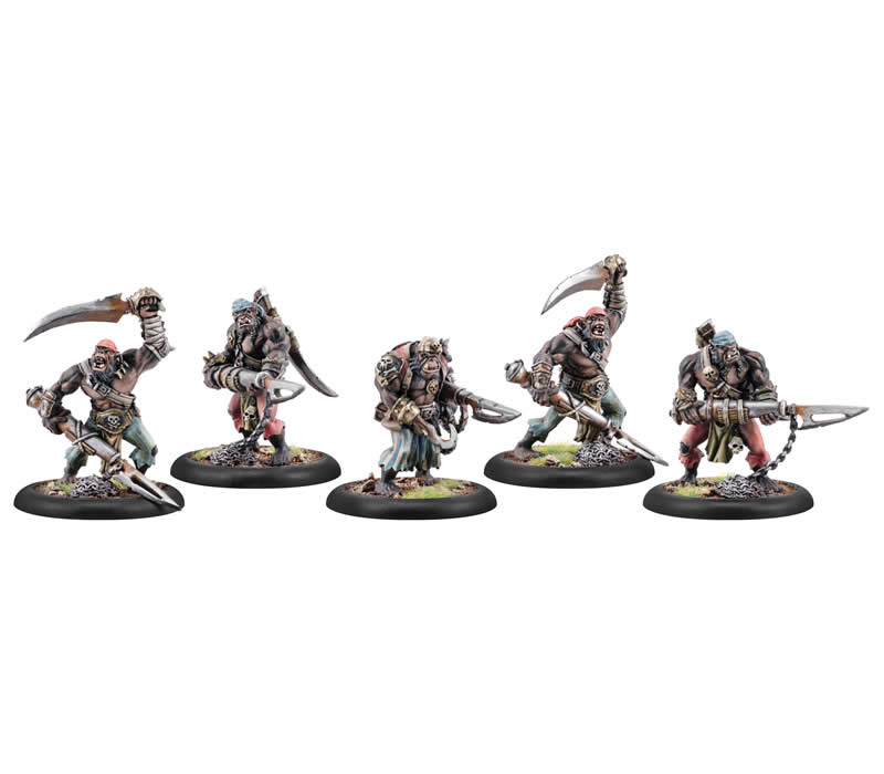 PIP34122 Black Ogrun Boarding Party Unit Cryx Warmachine (ONLINE ORDER ONLY)