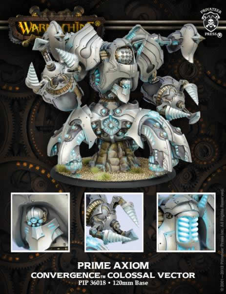 PIP36018 Prime Axiom Colossal Convergence Warmachine (ONLINE ORDER ONLY)