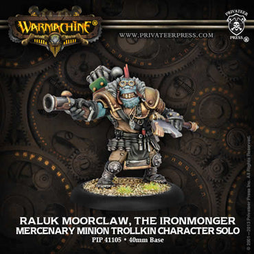 PIP41105 Raluk Moorclaw the Ironmonger Solo Mercenary (ONLINE ORDER ONLY)