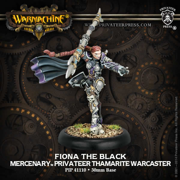 PIP41110 Fiona The Black Warcaster Privateer Mercenary (ONLINE ORDER ONLY)