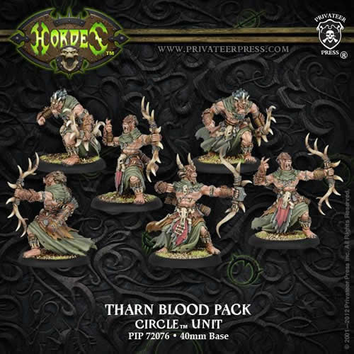 PIP72076 Tharn Blood Pack Unit Circle Hordes Miniature Game (ONLINE ORDER ONLY)