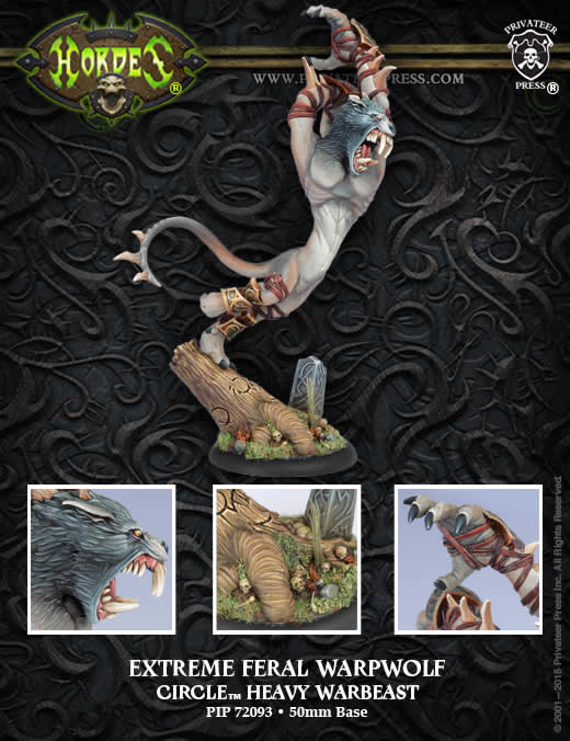 PIP72093 Extreme Feral Warpwolf Warbeast Circle Hordes (ONLINE ORDER ONLY)