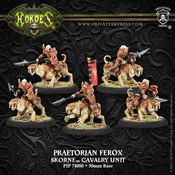 PIP74080 Praetorian Ferox Unit Skorne Hordes Miniature Game (ONLINE ORDER ONLY)
