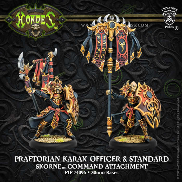 PIP74096 Praetorian Karax Commander And Standard Command (ONLINE ORDER ONLY)