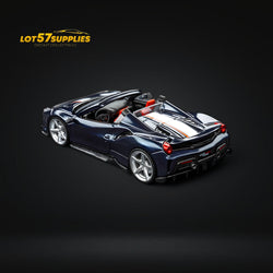TPC Novitec 488 Roadster Metallic Blue - Silver Stripe 1:64 (ONLINE ORDER ONLY)