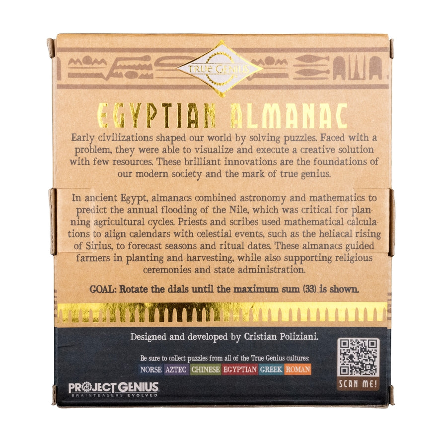 Project Genius: Wooden Puzzle - Egyptian Almanac