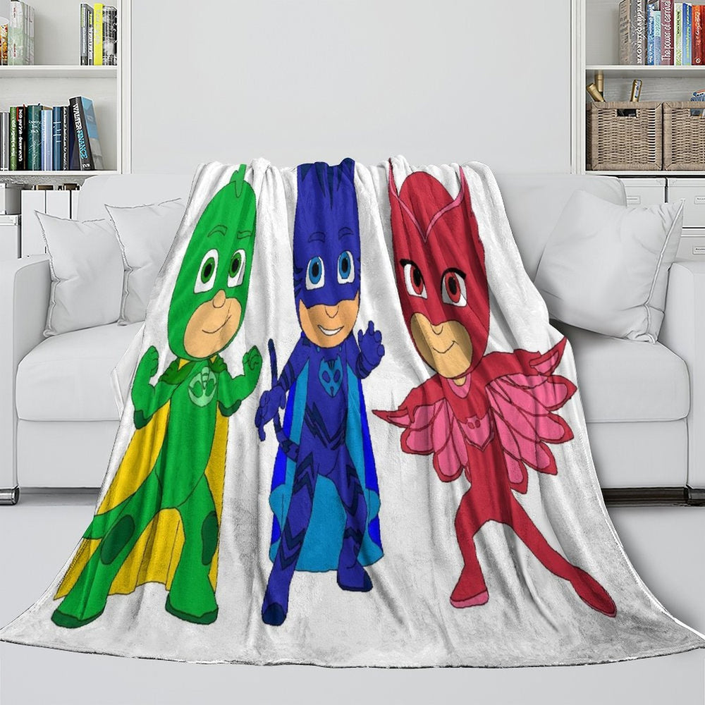 PJ Masks Blanket Pattern Flannel Throw Room Decoration (ONLINE ORDER ONLY)