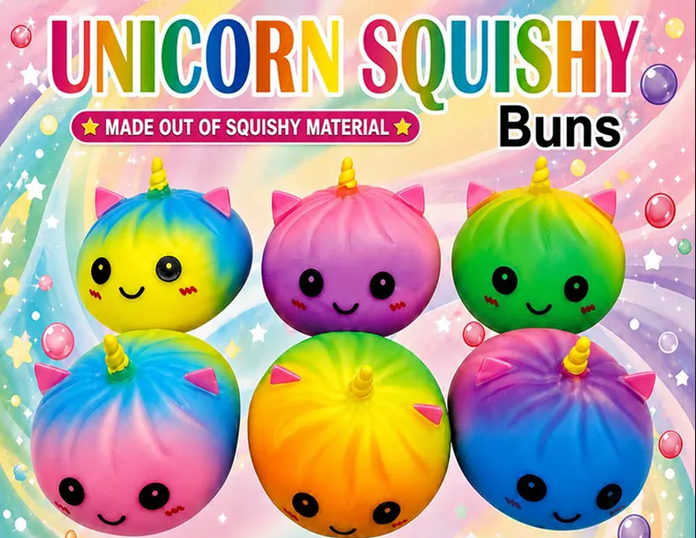 Puka Creations: Squishy Buns - Unicorn - Random Colors (ONLINE ORDER ONLY)