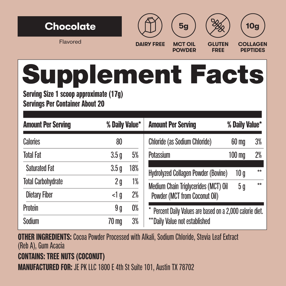 Grass-Fed Collagen Peptides & MCT Brain Boost (ONLINE ORDER ONLY)