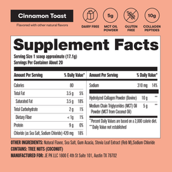 Grass-Fed Collagen Peptides & MCT Brain Boost (ONLINE ORDER ONLY)