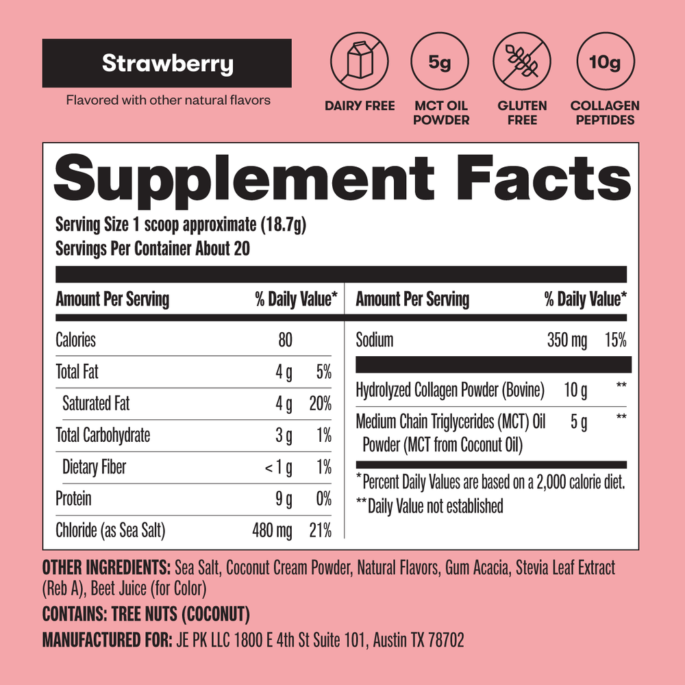 Grass-Fed Collagen Peptides & MCT Brain Boost (ONLINE ORDER ONLY)