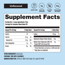 Grass-Fed Collagen Peptides & MCT Brain Boost (ONLINE ORDER ONLY)