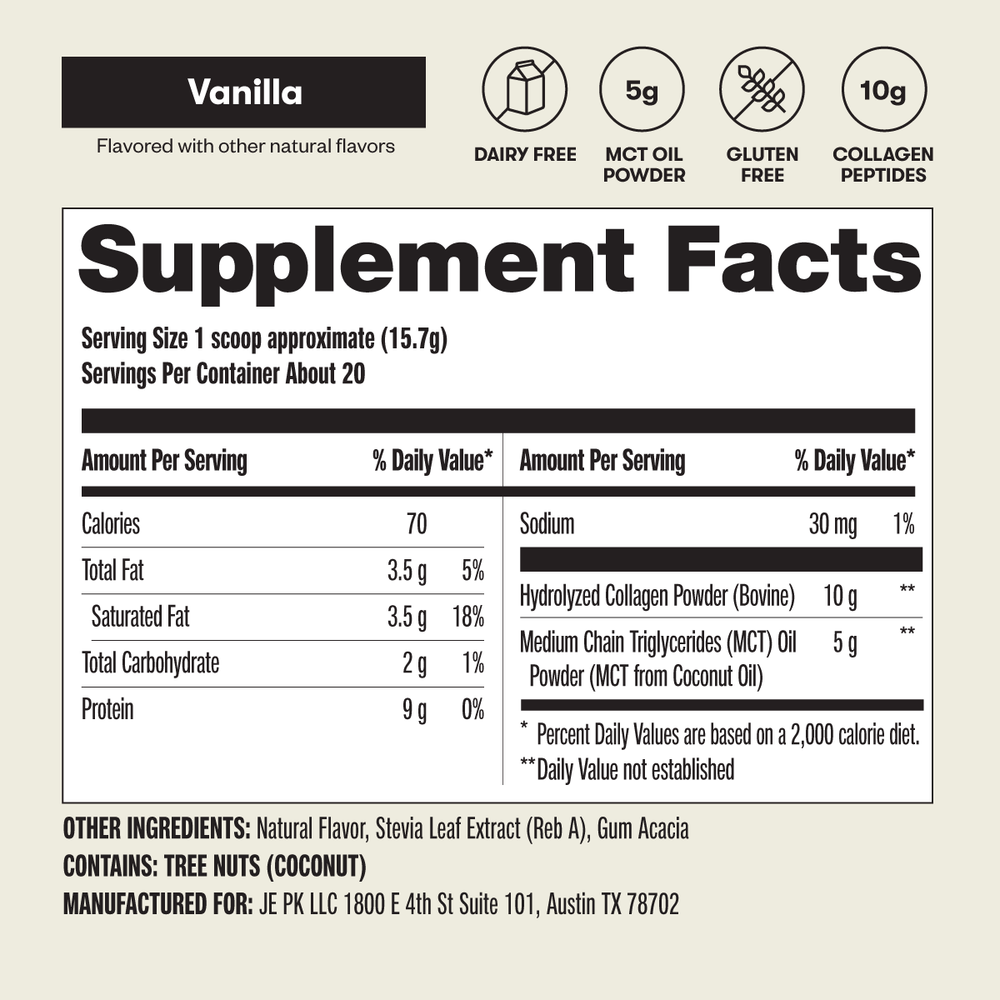 Grass-Fed Collagen Peptides & MCT Brain Boost (ONLINE ORDER ONLY)