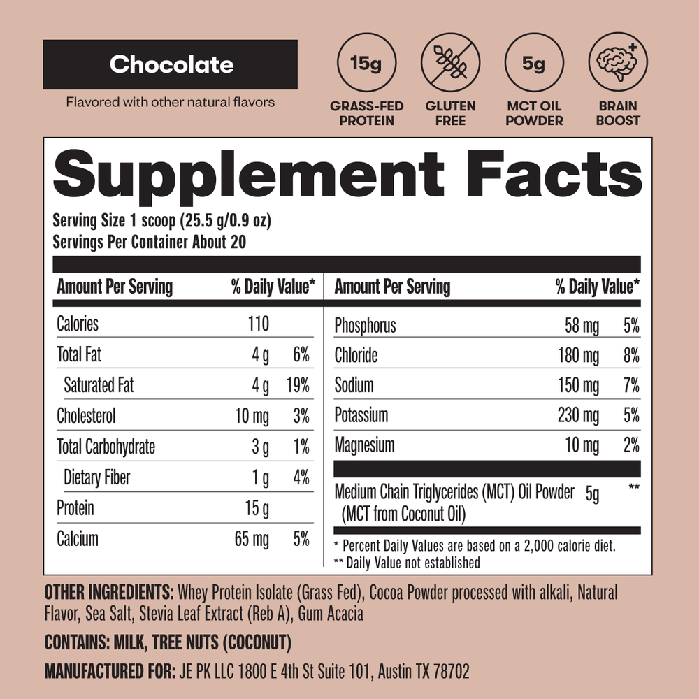Keto Whey Protein (ONLINE ORDER ONLY)
