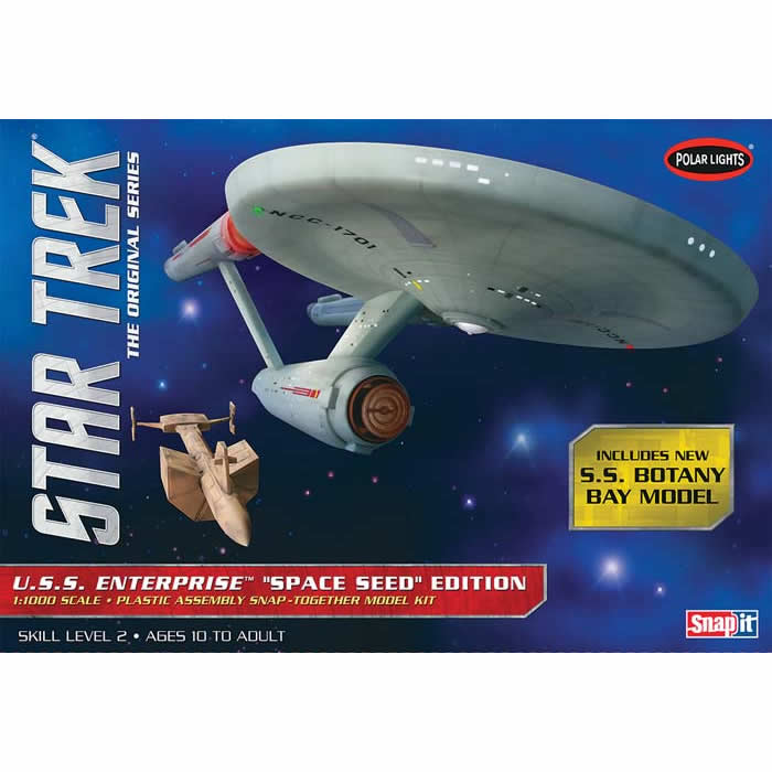 PLL90812 USS Enterprise Space Seed Edition 1/1000 Snap- Together (ONLINE ORDER ONLY)