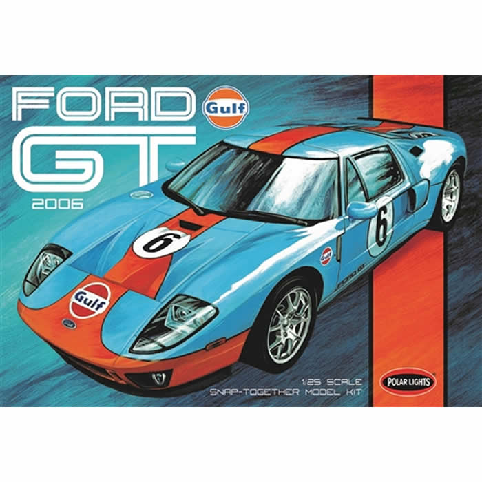 PLL95512 Ford 2006 GT Gulf Labeled 1/25 Scale Snap Plastic Model Kit AMT (ONLINE ORDER ONLY)