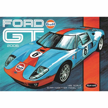 PLL95512 Ford 2006 GT Gulf Labeled 1/25 Scale Snap Plastic Model Kit AMT (ONLINE ORDER ONLY)