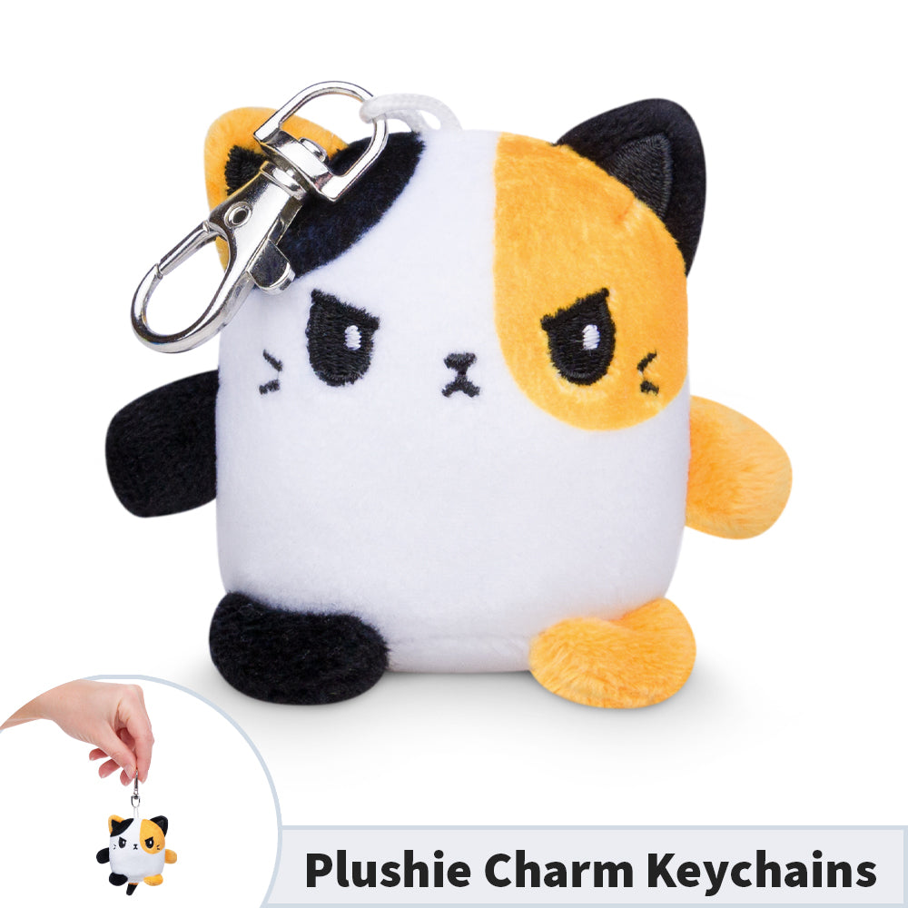 TeeTurtle Plushie Charm Keychain: Angry Calico Cat (ONLINE ORDER ONLY)