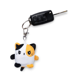 TeeTurtle Plushie Charm Keychain: Angry Calico Cat (ONLINE ORDER ONLY)